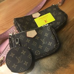 Louis Vuitton set. Purse, clutch, coin purse.